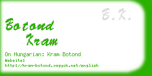 botond kram business card